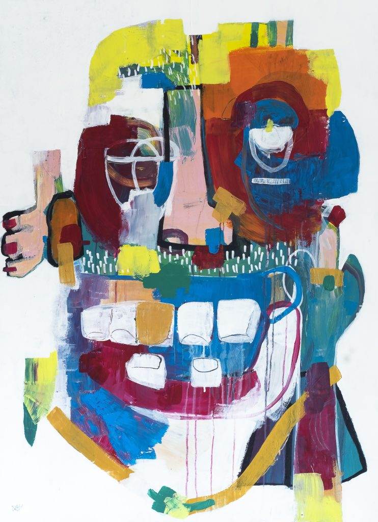 4, 2021, Acryl auf MDF-Platte, 90 x 110 cm