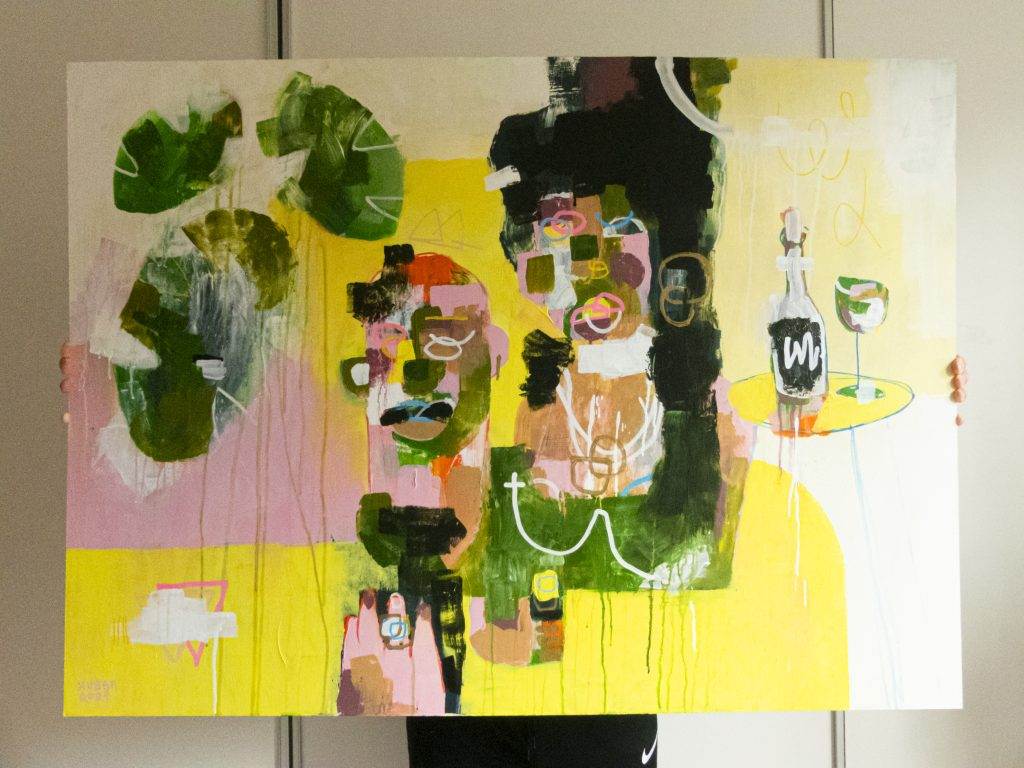 ice imperial, 2021, Acryl auf MDF-Platte, 90 x 110 cm