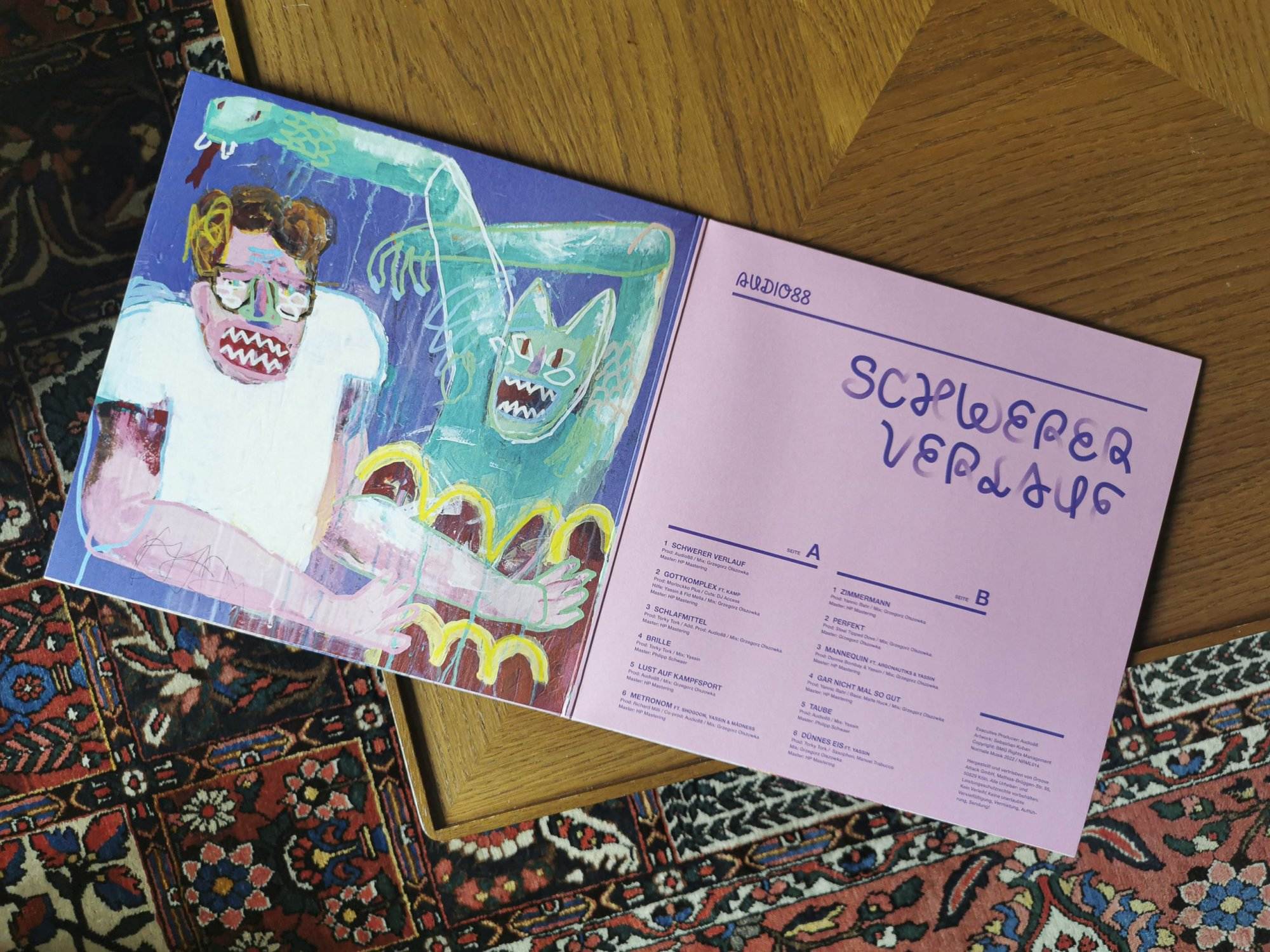 Album Artwork „Schwerer Verlauf“ für Audio88